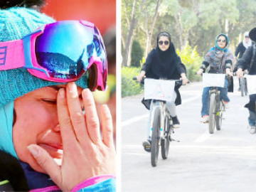 ممنوع‌الخروجی زنان معضل است نه دوچرخه‌سواری‌شان